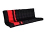 Lit mezzanine LIGNE UBALDI ZINO  NOIR/ROUGE