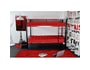 Lit superpos� LIGNE UBALDI TWINNY NOIR/ROUGE