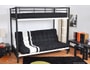 Lit mezzanine LIGNE UBALDI ZINO  NOIR/BLANC