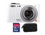 Appareil photo num�rique compact PENTAX Optio RZ18 blanc + SD 4 Go + etui neoprene