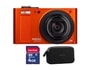 Appareil photo num�rique compact PENTAX Optio RZ18 orange + SD 4 Go + etui neoprene