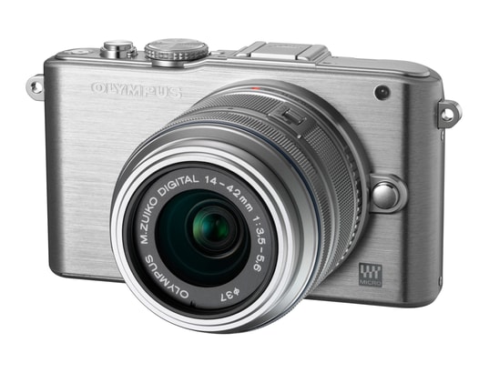Appareil photo � objectif interchangeable OLYMPUS Pen E-PL3 silver + 14-42mm