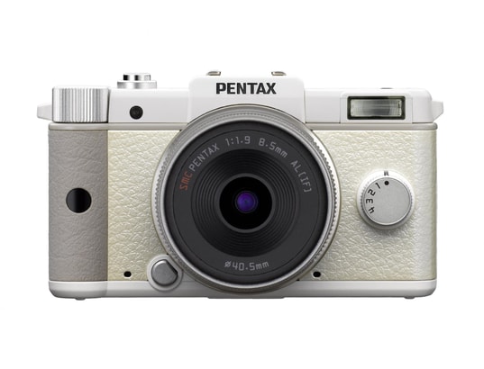 Appareil photo � objectif interchangeable PENTAX Q blanc + 8,5mm f/1,9 + 5-15mm f/2,8-4,5
