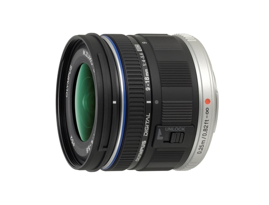 Objectif Hybride OLYMPUS Zuiko ED 9-18mm 1:4.0-5.6 EZ-M918 noir