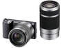 Appareil photo � objectif interchangeable SONY NEX-5NYB noir kit 18-55 et 55-210mm