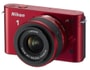 Appareil photo � objectif interchangeable NIKON 1 J1 rouge + 10-30mm