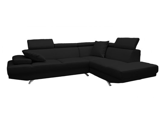 Canap� microfibre HDC AMELIE angle droit Noir