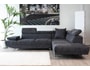 Canap� microfibre HDC AMELIE angle droit Gris Anthracite