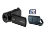 Cam�scope carte m�moire SAMSUNG HMX-H320 noir + housse + SD4 Go