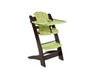 Chaise haute �volutive BADABULLE B010005 wenge/anis + coussin offert