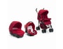 Poussette combin� CHICCO Trio Enjoy Fun garnet