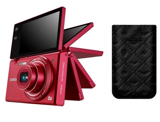 Appareil photo num�rique compact SAMSUNG MV800 rouge Pack Zadig et Voltaire