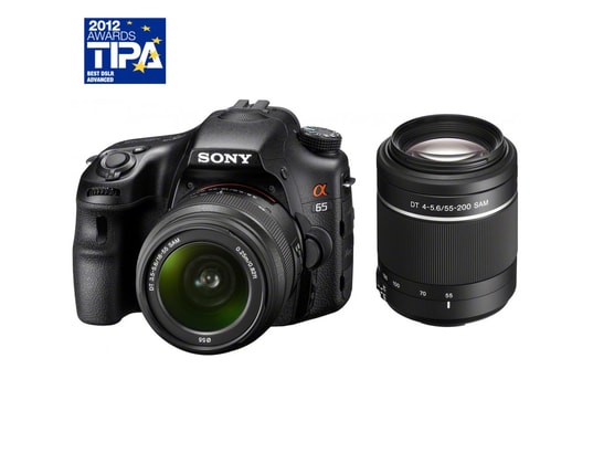 Appareil photo num�rique reflex SONY Alpha A65 18-55 + 55-200 mm (SLT-A65)