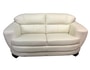 Canap� cuir EUROPE DINO 2 places blanc