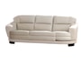 Canap� cuir EUROPE DINO blanc 3 places tournant droit