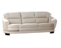 Canap� cuir EUROPE DINO blanc 3 places tournant gauche