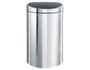 Poubelle One Touch BRABANTIA Twin Bin 10 / 23 L inox brillant