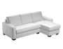 Canap� cuir BRIANFORM FIRENZE angle droit blanc