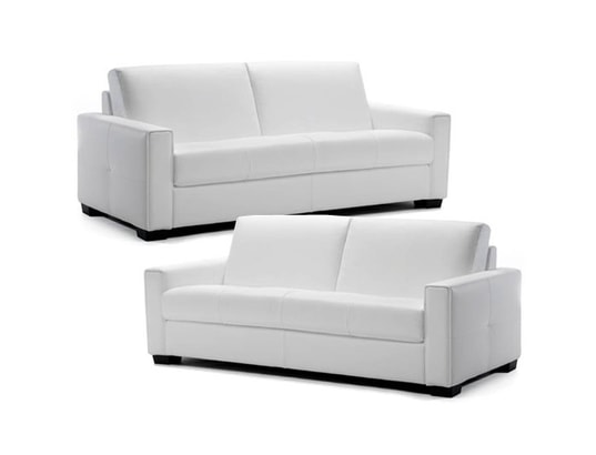 Salon cuir BRIANFORM FIRENZE 3 places + 2 places blanc