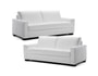 Salon cuir BRIANFORM FIRENZE 3 places + 2 places blanc