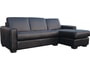 Canap� cuir BRIANFORM FIRENZE angle droit noir