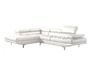 Canap� cuir EUROPE DISCO angle gauche blanc