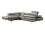 Canap� cuir EUROPE DISCO angle gauche gris olive
