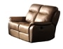 Canap� cuir EUROPE FIONA 2 places relax brun