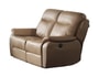 Canap� cuir EUROPE FIONA 2 places relax taupe