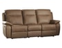 Canap� cuir EUROPE FIONA 3 places relax taupe
