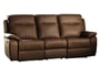 Canap� cuir EUROPE FIONA 3 places relax brun