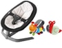 Transat b�b� NUNA Leaf noir et blanc + hochets