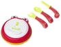 Assiette b�b� BADABULLE Ma Deli Box rouge + couverts