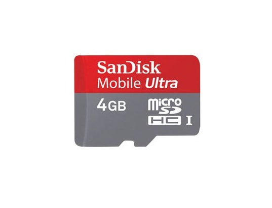 Carte m�moire  4 Go SANDISK MicroSDHC Ultra 4 Go