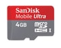 Carte m�moire  4 Go SANDISK MicroSDHC Ultra 4 Go