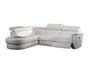 Canap� cuir EUROPE LOUNGE angle gauche blanc