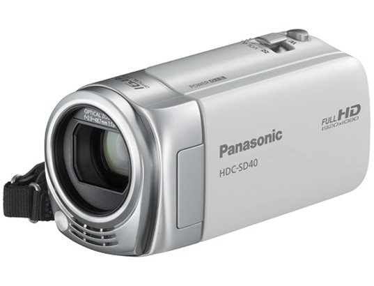 Cam�scope carte m�moire PANASONIC HDC-SD40 blanc