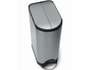 Poubelle � p�dale SIMPLEHUMAN papillon 30L inox brosse CW1824