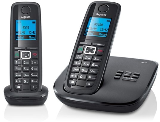 T�l�phone sans fil SIEMENS GIGASET A510A Duo Noir