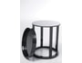 Table d'appoint KARE DESIGN BOTTE grise