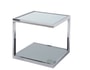 Bout de canap� KARE DESIGN DOMINO chrome et verre