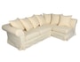 Canap� tissu HDC SUSIE angle droit ecru uni