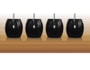 Jeu de pieds Boule MRG Boule 95 x 95 laque noir 8mm
