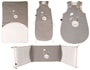 Ensemble literie b�b� P'TIT BASILE Ensemble de lit bebe theme CHOUETTE