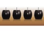 Jeu de pieds Boule MRG Boule 95 x 95 wenge 8mm