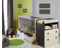Chambre �volutive b�b� SOFAMO Malte taupe blanc comtine