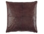 Coussin MOLTEX BRUCE carre cuir marron