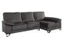 Canap� tissu LUMAR VALLEJO angle droit gris