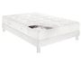 Ensemble 1 personne EPEDA Lit Flaura 90x190 pieds blanc
