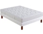 Ensemble 1 personne EPEDA Lit Flaura 90x190 pieds merisier